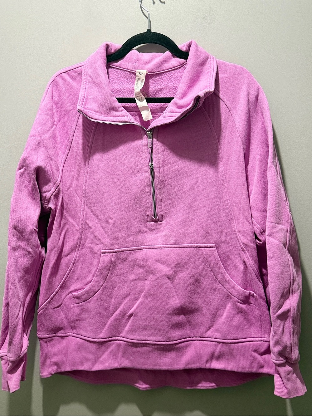 Lululemon Scuba Oversized Funnel-Neck Half Zip Long - Pow Pink Tone - Picture 4 of 8